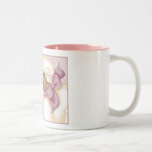 Bicolor Taza del café mullida de la oveja