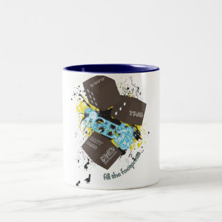Bicolor taza del caffee