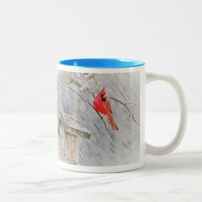 Bicolor Taza del cardenal del invierno (Derecha)