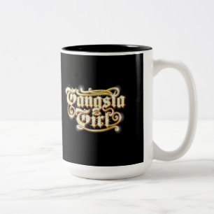 Bicolor Taza del chica de Gangsta