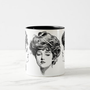Bicolor Taza del chica de Gibson