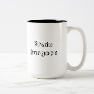 Bicolor Taza del cirujano de cerebro