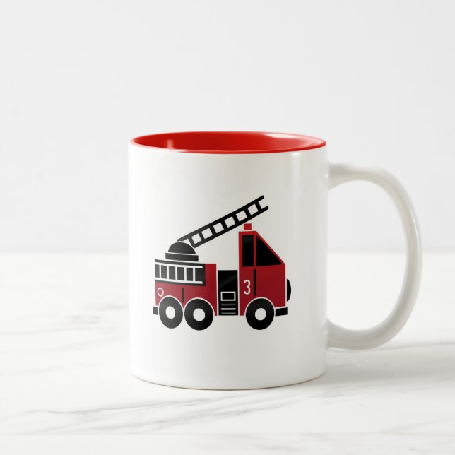 Bicolor Taza del coche de bomberos (Derecha)