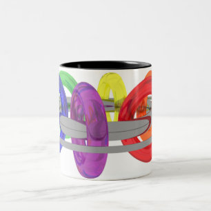 Bicolor Taza del collar 2