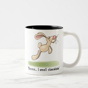Bicolor Taza del conejito de pascua