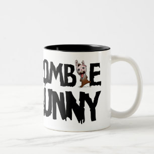 Bicolor Taza del conejito del zombi