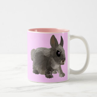 Bicolor Taza del conejo