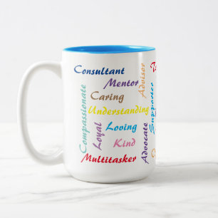 Bicolor Taza del consejero