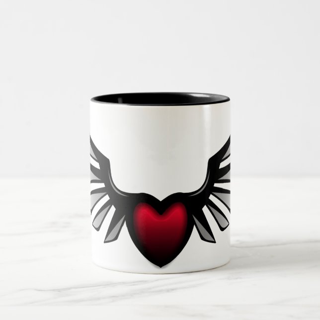 Bicolor Taza del corazón 10 (Centro)