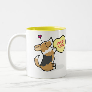 Bicolor Taza del Corgi-Tri-Col café del 2015-Pembroke de