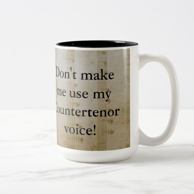 Bicolor Taza del Countertenor (Derecha)
