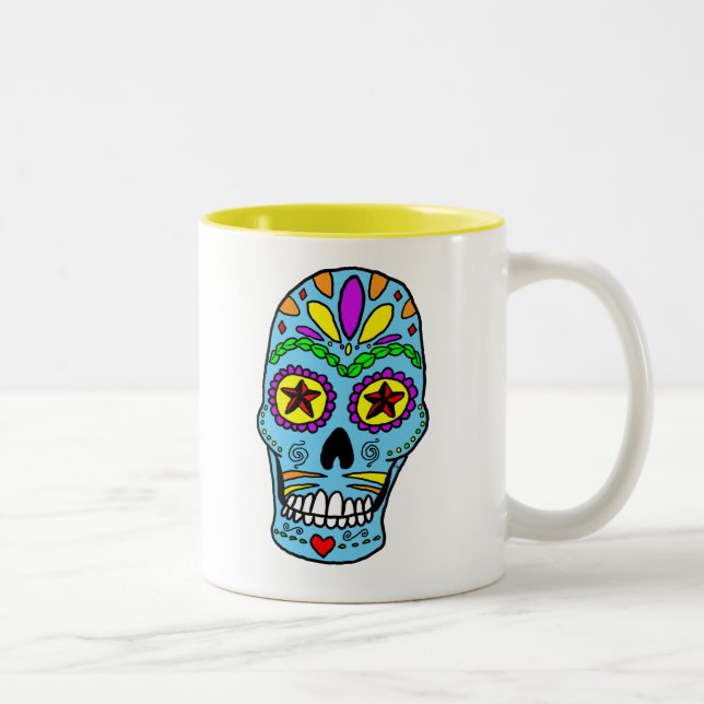 Bicolor Taza del cráneo del azúcar (Derecha)