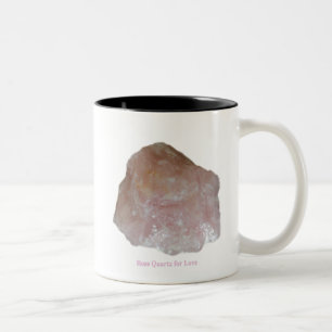 Bicolor Taza del cuarzo color de rosa por IreneDesign2011