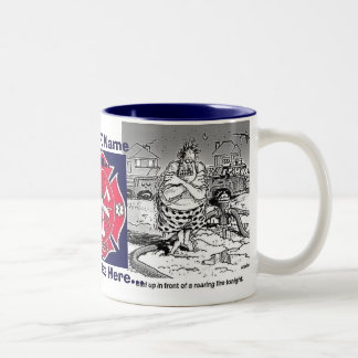 Bicolor Taza del cuerpo de bomberos
