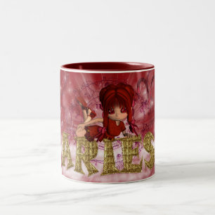 Bicolor Taza del cumpleaños del Rótulo de la estrella de