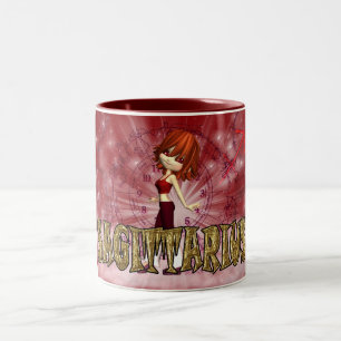 Bicolor Taza del cumpleaños del zodiaco del sagitario con