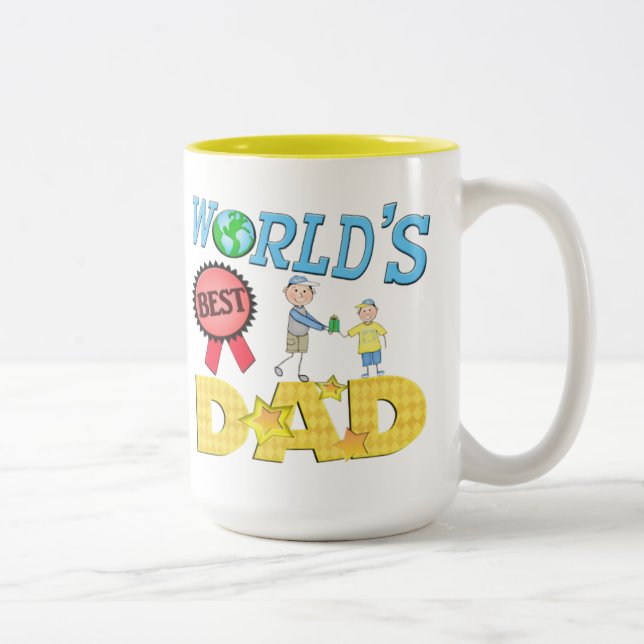 Bicolor Taza del día de padre (Derecha)