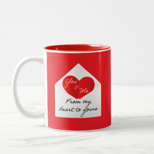 Bicolor Taza del Día de San Valentín
