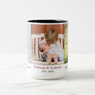 Bicolor Taza del Día del Hijo e Hija – Regalo de Amor y Fa