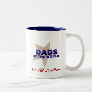 Bicolor Taza del Día del Padre 'All-Star Dad'