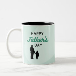 Bicolor Taza del Día Feliz del Padre