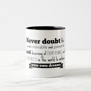 Bicolor Taza del discurso de Hillary Clinton