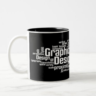 Bicolor Taza del diseñador gráfico