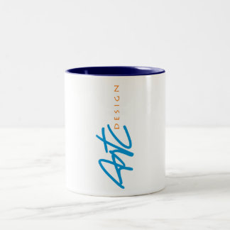 Bicolor Taza del DISEÑO de ArtC