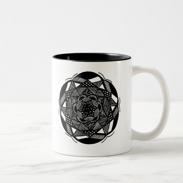 Bicolor Taza del Dos-Tono (Derecha)