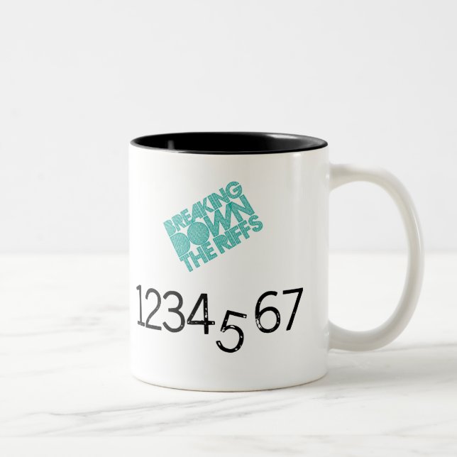 Bicolor Taza del Dos-Tono (Derecha)