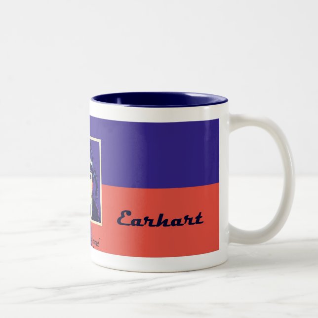 Bicolor Taza del Dos-Tono de Amelia Earhart (Derecha)