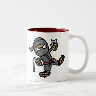 Bicolor Taza del Dos-Tono de Ninja