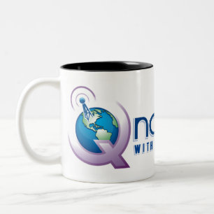 Bicolor Taza del Dos-Tono de QNation.FM