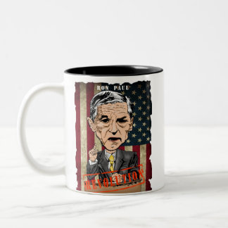 BICOLOR TAZA DEL DOS-TONO DE RON PAUL