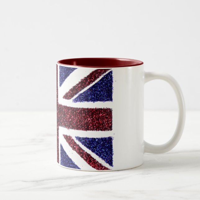 Bicolor Taza del dos-tono del Union Jack (Derecha)