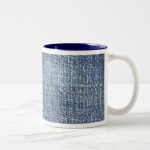 Bicolor Taza del dril de algodón