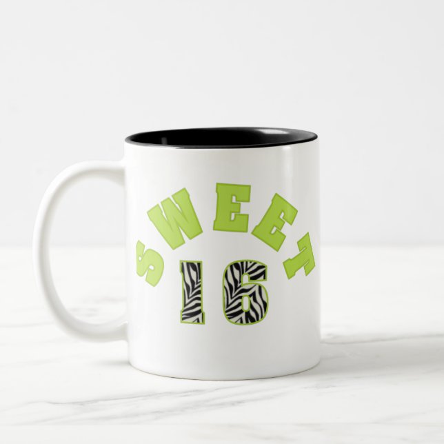 Bicolor Taza del dulce 16 (Izquierda)
