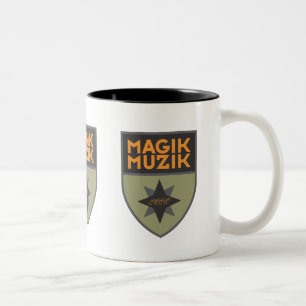 Bicolor Taza del "ejército" de Magik Muzik
