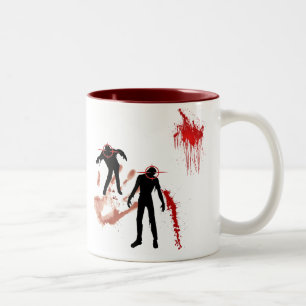 Bicolor Taza del equipo de la caza del zombi