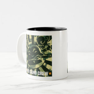 Bicolor Taza del equipo de la leva