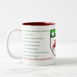 Bicolor Taza del escudo de Dougherty