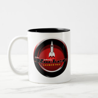 Bicolor Taza del espacio de la plataforma de lanzamiento