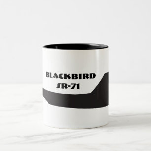 Bicolor Taza del esquema del mirlo SR-71
