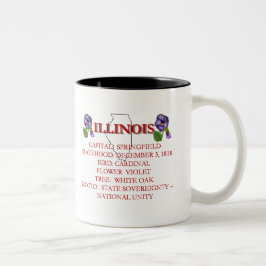 Bicolor Taza del estado de Illinois