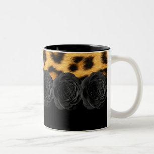 Bicolor Taza del estampado leopardo