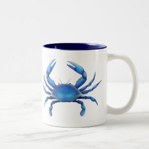 Bicolor Taza del este del cangrejo azul