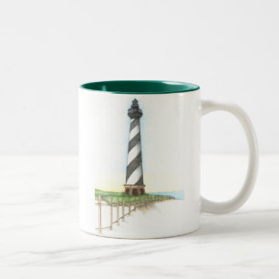 Bicolor Taza del faro de Hatteras del cabo