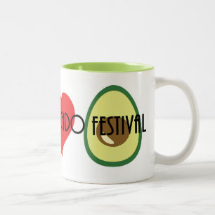 Bicolor Taza del festival del aguacate de la Florida