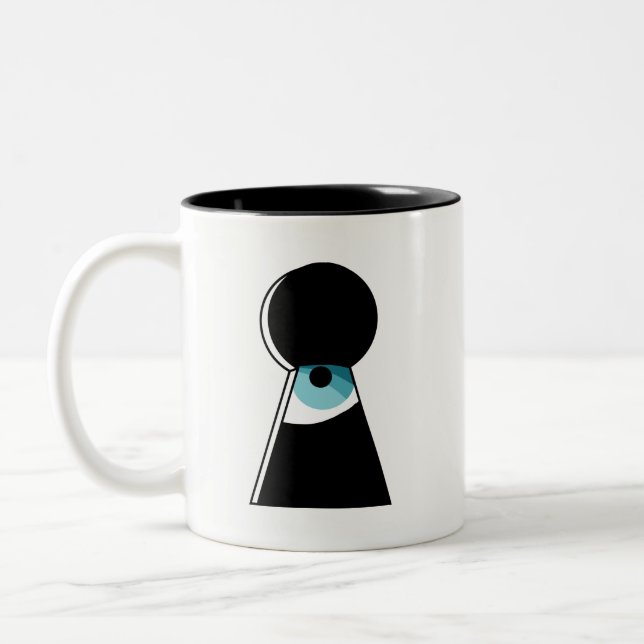 Bicolor Taza del fiesta del espionaje (Izquierda)