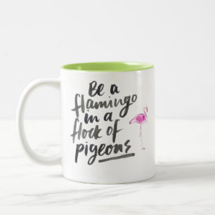 Bicolor taza del flamenco